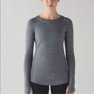 Lululemon Sit in Lotus 100% Merino Wool Sweater Size 12